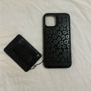 Walli Black Leopard iPhone 12 Pro Max Case with Magnetic Wallet